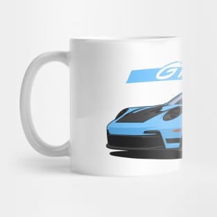 Car 911 gt3 rs light blue Mug